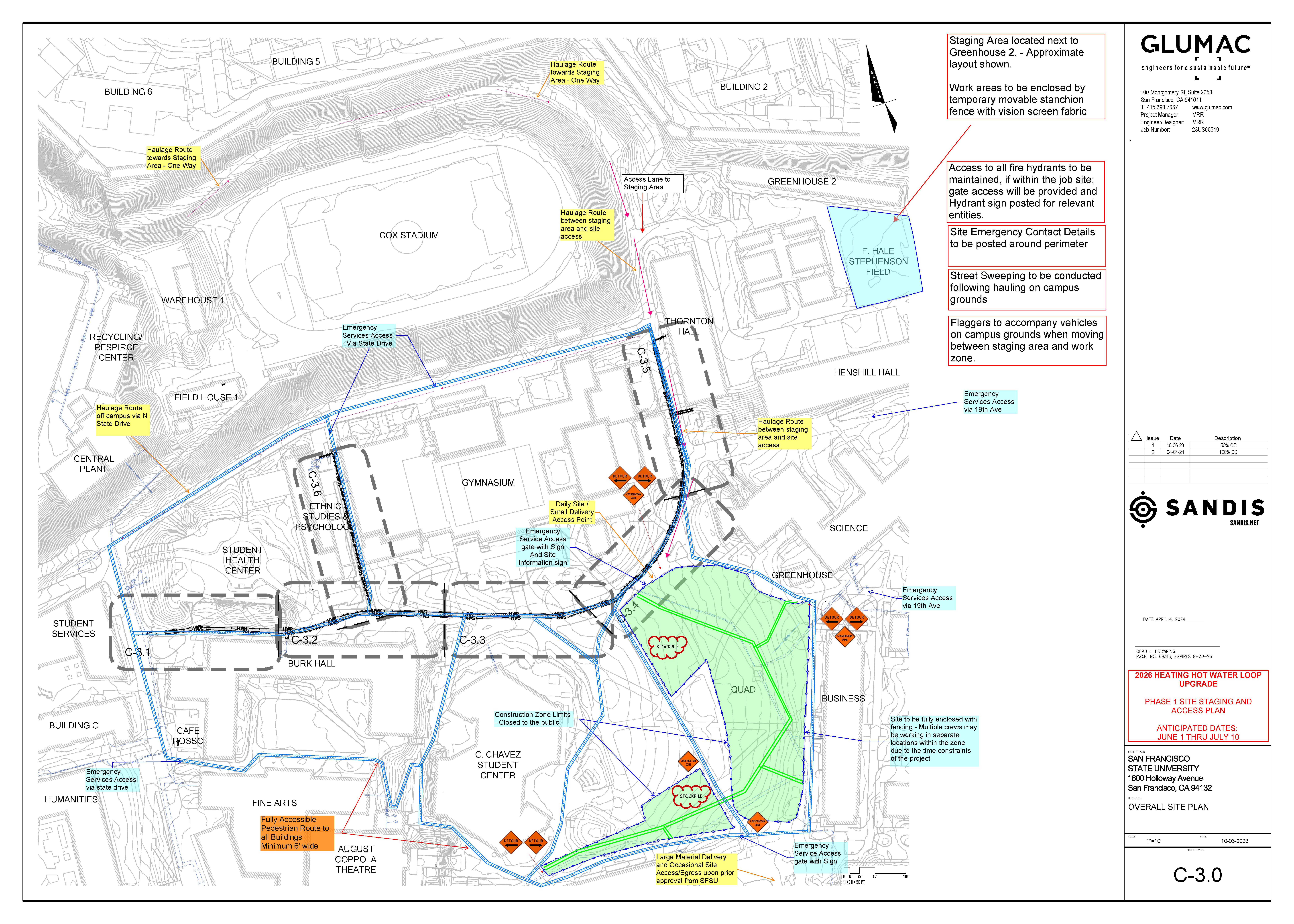 phase 1 construction map