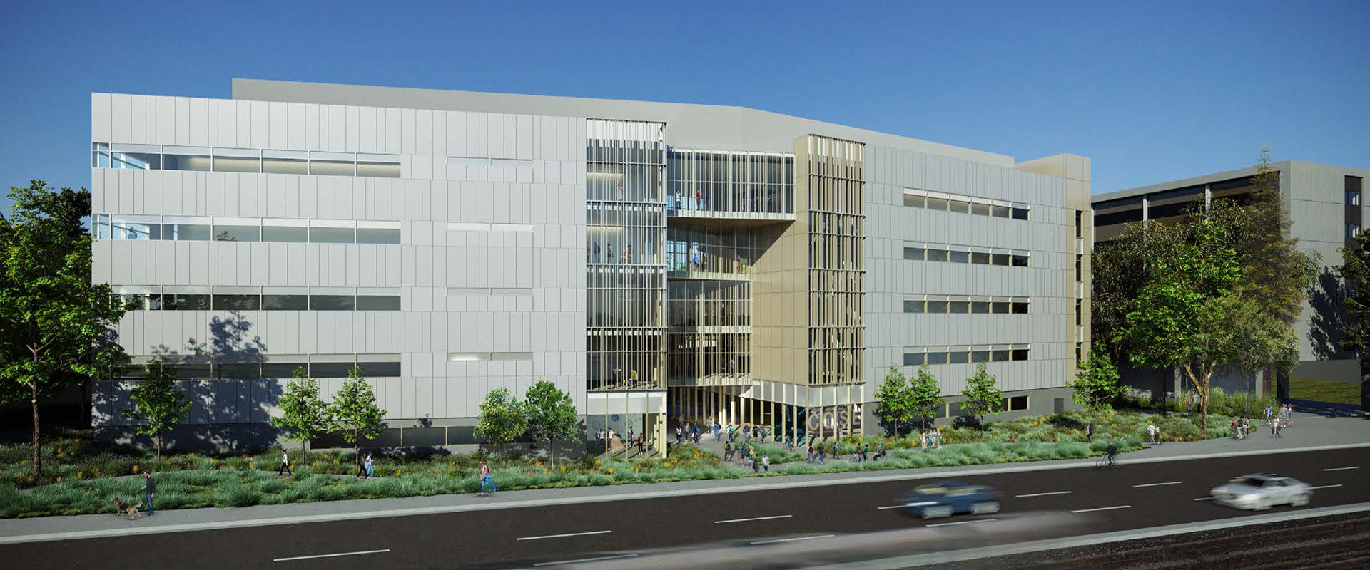 Proposed view of new building from 19th Avenue